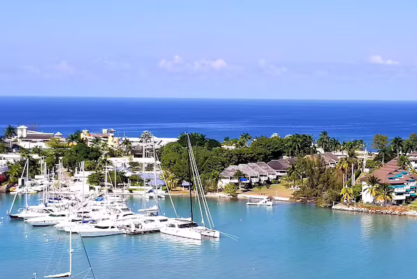 Freeport Peninsula beachfront near Secrets St. James Montego Bay with scenic Caribbean coastal views